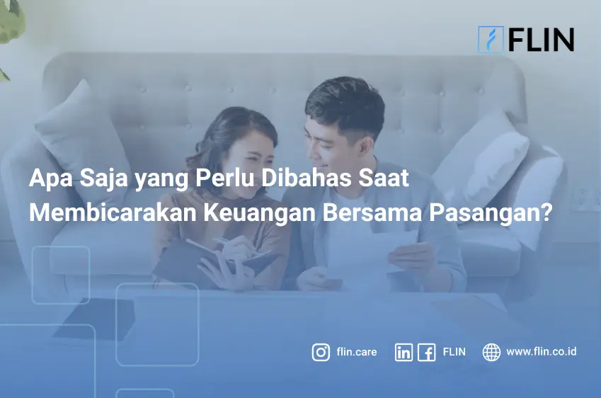 Ilustrasi pasangan membahas keuangan