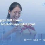 Ilustrasi orang melakukan self reward